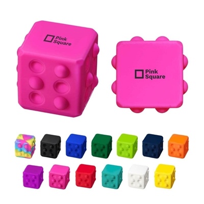 Square Push Pop Ball | Custom Fidget Toy for Stress Relief & Branding