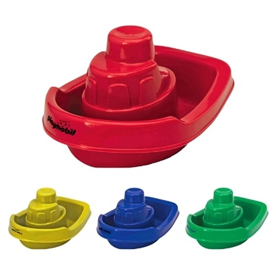 Custom 8" Tug Boat Sand Mold | USA-Made Beach Toy | with Pad Printed