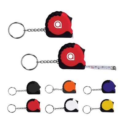 Tape Measure Keychain for Contractors | Custom Promotional Tool with Pad Printing