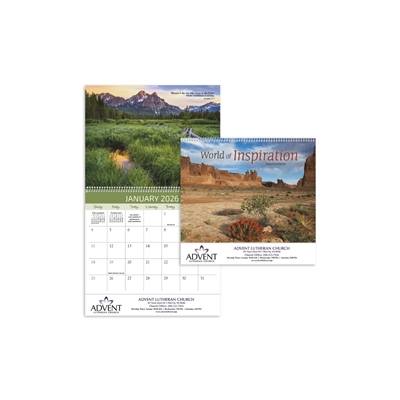 Inspirational Bible Verse | Spiral Calendar | Custom Religious Calendars