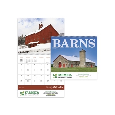 Barns Spiral Calendar | Custom Country Life Promotional Calendar