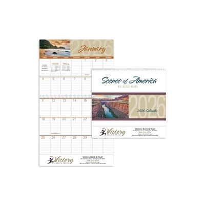 Scenes of America Big Block Memo Calendar | Triumph Calendar