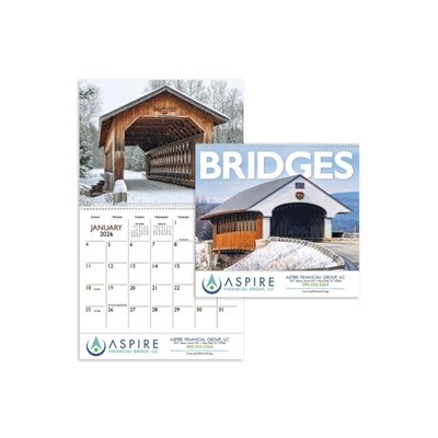 Triumph Bridges Spiral Calendar | Custom Promotional Calendars | Logo