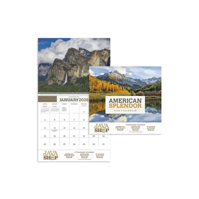 American Splendor Spiral Calendar | Scenic Custom Promotional Calendar