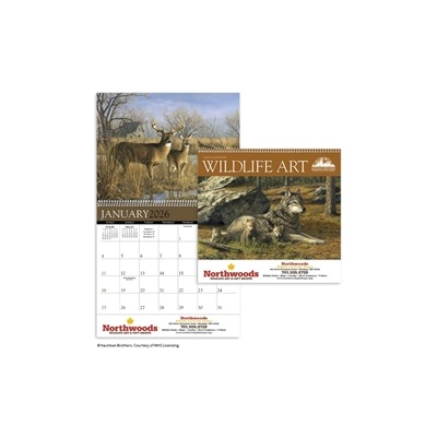 Hautman Brothers Wildlife Art Calendar | Triumph Calendar | 1Color Imprint