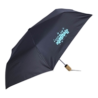 Eco-Friendly Full Color Umbrella | Bamboo Handle by Shed Rain with Full Color Imprint