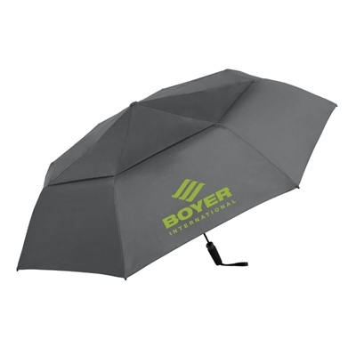Shed Rain Vortex RPET Vented Jumbo Auto Open/Close Compact Umbrella | Custom Full Color Imprint