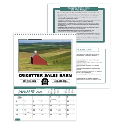 Triumph Farm Pocket Calendar | Custom Agricultural Calendar | Custom 1-Color Imprint