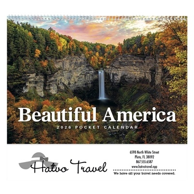 Triumph Beautiful America Pocket Calendar | Custom 1 Color Imprinted