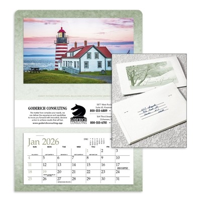 Triumph Single Pocket Calendar | Custom 1-Color Imprint