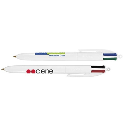 BIC 4-Color Multifunctional Pen | Versatile Pen with Four Ink Colors & Silk Screen Customization