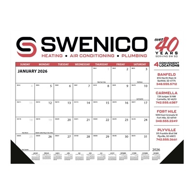 Skinner & Kennedy Desk Pad Calendar | Custom Full Color Promotional Desk Calendars