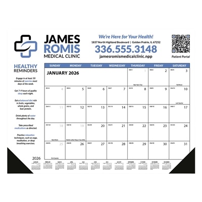Skinner & Kennedy Desk Pad Calendar | Custom Full Color Promotional Calendars