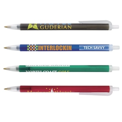 Contender Frosted Pen | Smooth Writing, Eco-Friendly with Customizable Silk Screen Imprint