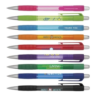 Element Click Action Pen | Translucent Colors, Customizable for Promotions