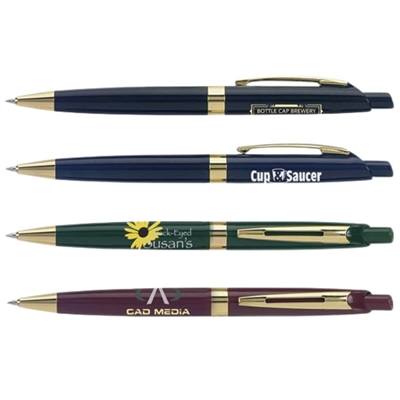 Rival Gold Pen | Smooth Writing, Customizable Silk Screen Imprint & Gold Trim