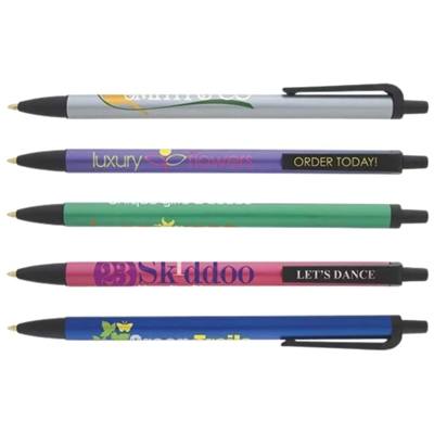 Metallic Contender Pen | Plunger-Action, CarbonNeutral with Custom Silk Screen Imprint
