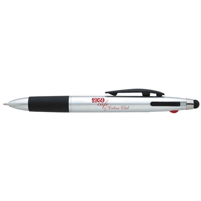 Multifunction Stylus Pen | Three Ink Options, Soft-Touch Stylus with Silk Screen Imprint