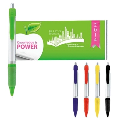 Grip Banner Pen | Comfortable Grip & Full-Color Customization