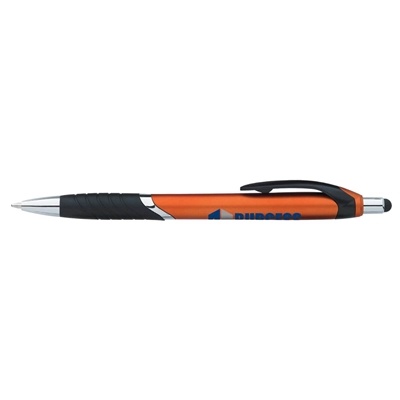 Epiphany Stylus Pen | Stylish Pen with Chrome Accents and Textured Rubber Grip