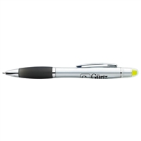 Silver Ion Wax Gel Highlighter Pen | Dual-Function Twist-Action Pen with Yellow Highlighter