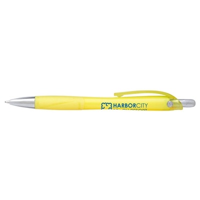 Souvenir Iridescent Story Pen | Stylish Custom Pen with Comfort Grip and Chrome Accents