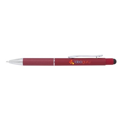 Bella Plunger-Action Pen with Stylus | Custom Silk Screen Imprint with Soft-Touch Grip and Stylish Design