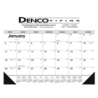 Triumph Black & White Desk Pad Calendar | Full Color Promotional Desk Calendars