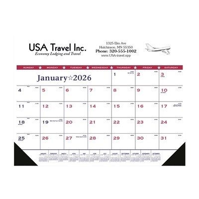 Triumph Patriotic Desk Pad Calendar | Full Color Flag Desk Pad Promotional Calendar