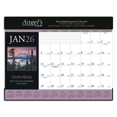 Triumph Motivations Desk Pad Calendar | Foil Headstamp Promotional Desk Calendars