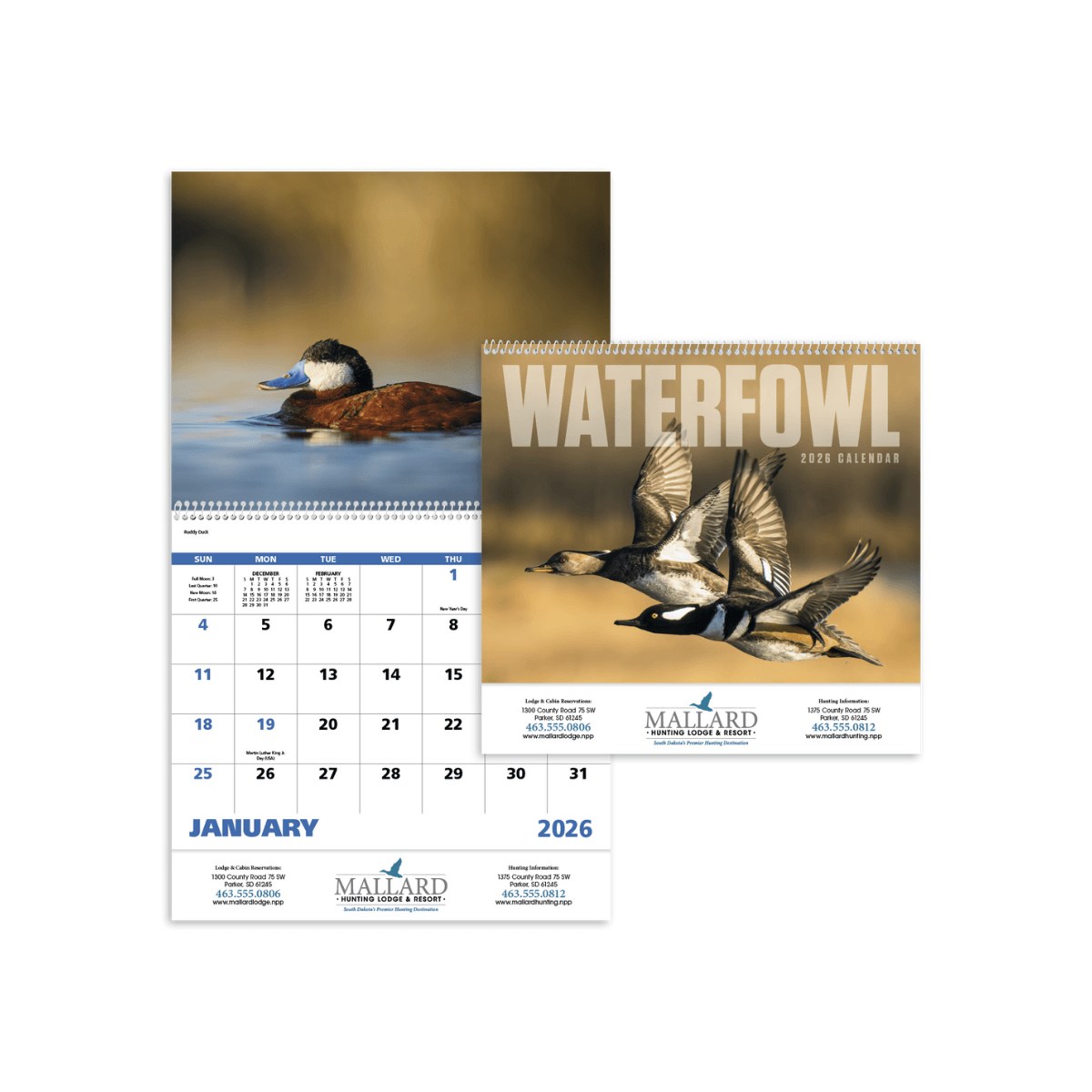 Waterfowl Spiral Calendar | Wildlife Promotional Calendar