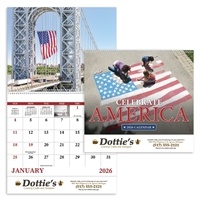 Custom Celebrate America Spiral Calendar | 1 Color Imprint