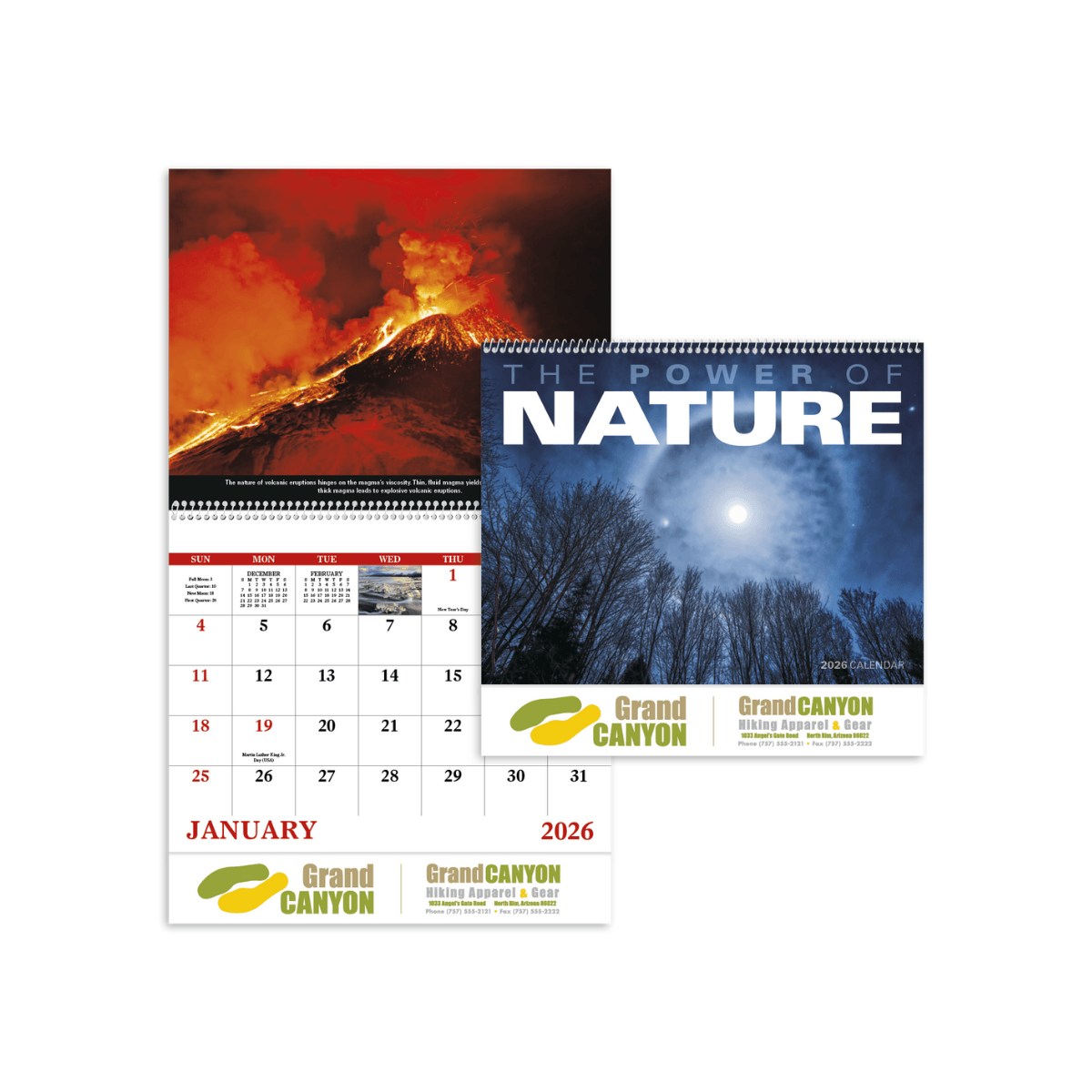 The Power of Nature Spiral Calendar | FSC Certified Eco-Friendly Calendar