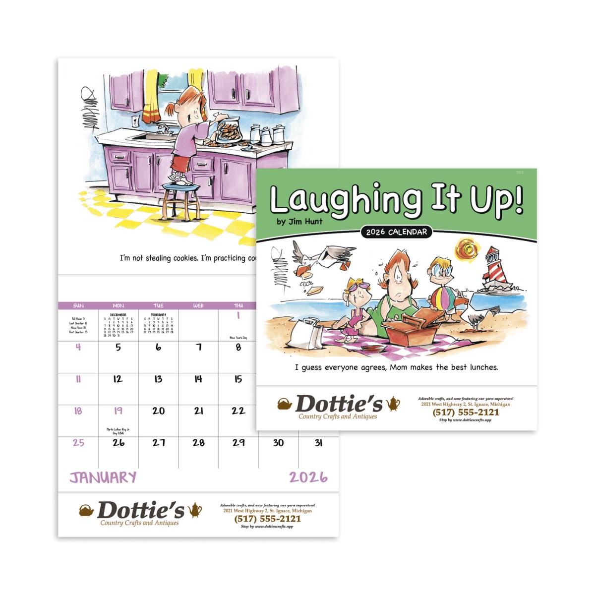 Laughing It Up Stapled Calendar | Custom Humorous 13-Month Calendar
