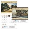 Currier & Ives Stapled Calendar | Custom Vintage Promo Calendar
