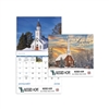 Scenic Churches Stapled Calendar | Religious Promotional Calendar 2025