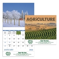 Custom Agriculture Stapled Calendar | 1 Color Imprint