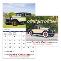 Custom Antique Auto Stapled Calendar |1 Color Imprint