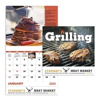 Grilling Stapled Calendar | Custom Recipe Promotional Calendars