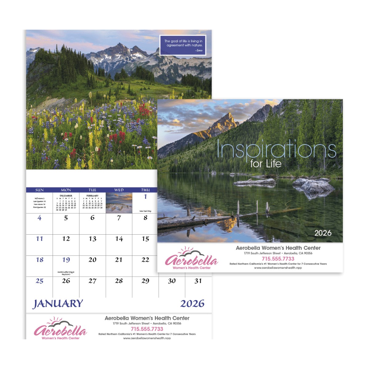 Inspirations for Life Stapled Calendar | Custom Motivational Promo Calendar
