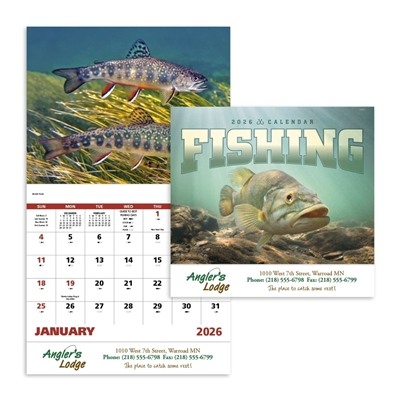 Fishing Stapled Calendar | Custom Outdoor | Themed Calendars