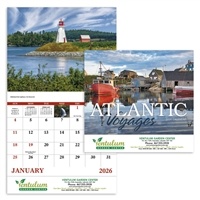 Custom Atlantic Voyages Stapled Calendar | 1 Color Imprint