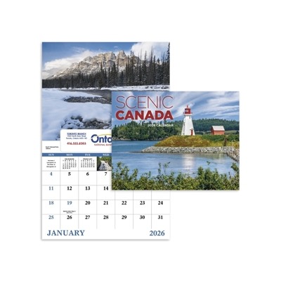 Scenic Canada Window Calendar | Canadian Landscape Promo Calendar 2025