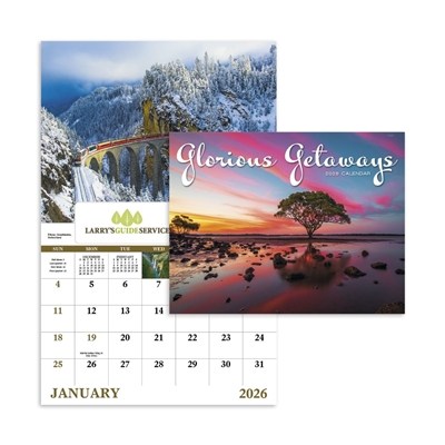 Glorious Getaways Window Calendar | Compact Travel Promotional Calendars