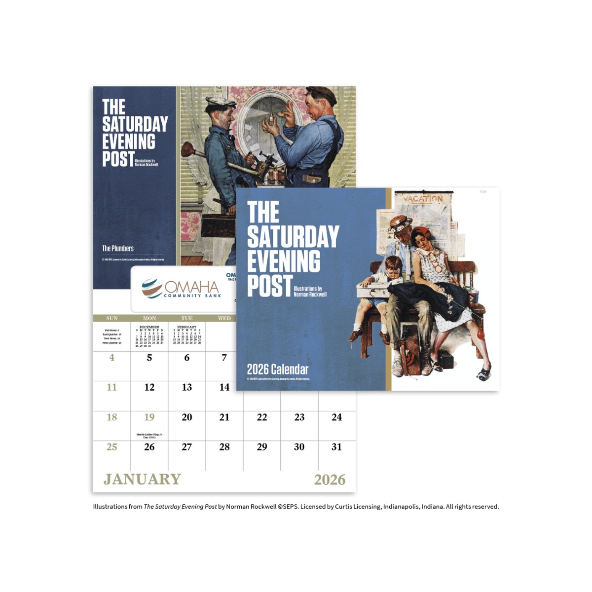 Norman Rockwell Window Calendar | 13-Month Promotional Calendar