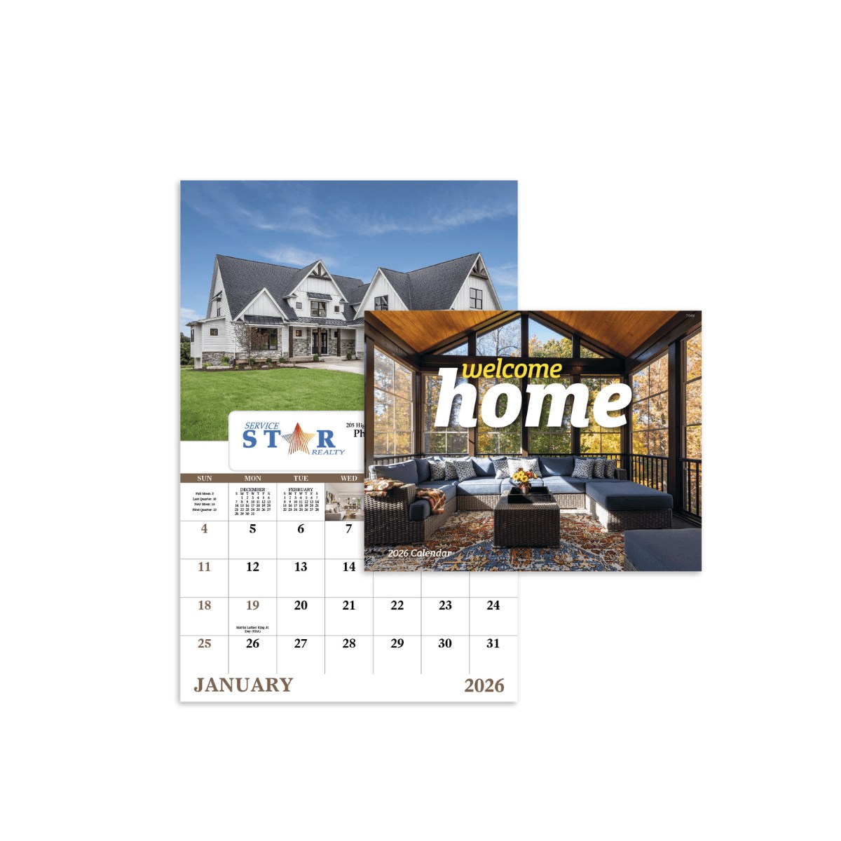 Custom Welcome Home Window Calendar | Real Estate & Insurance Promo