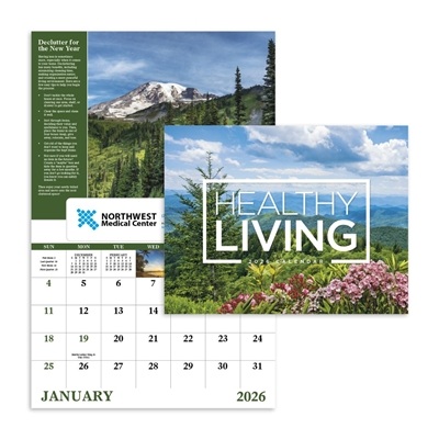 Healthy Living Window Calendar | Custom Wellness Desk Calendars