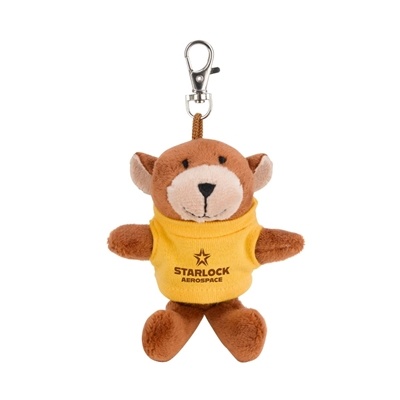 Chelsea Teddy Bear Wild Bunch Key Tags | 4" Plush Bear in Full Color