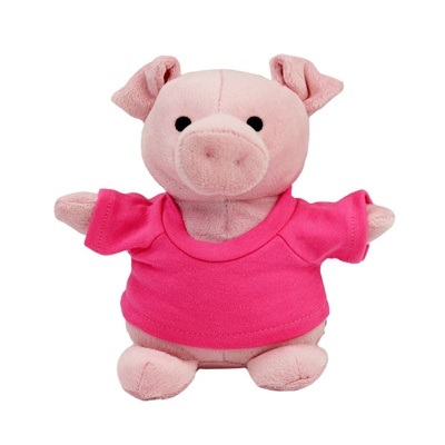 Chelsea Teddy Bear Bean Bag Buddies 6" Plush Pig | Full Color Dye Sublimation Custom Toy