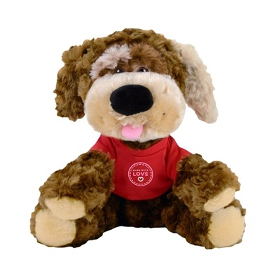 Chelsea Teddy Bear Luke 10" Plush | Full Color Dye Sublimation Custom